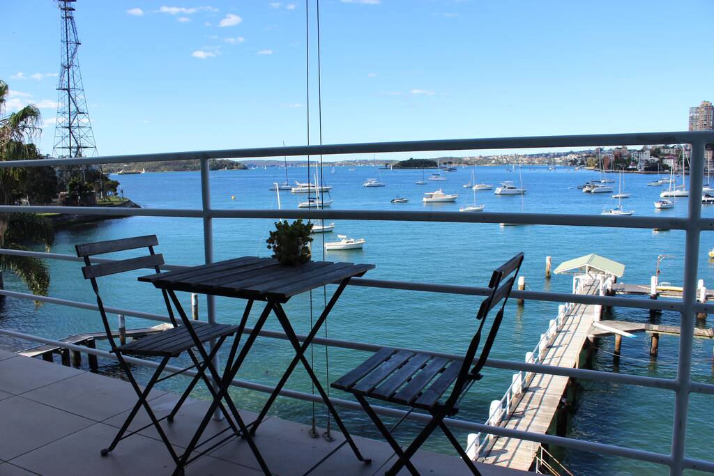 Balcony where you can have breakfast in the morning sunshine
