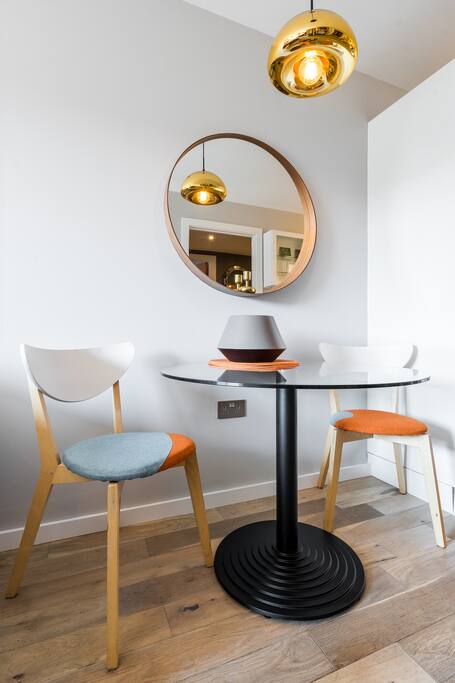 Dining area for two