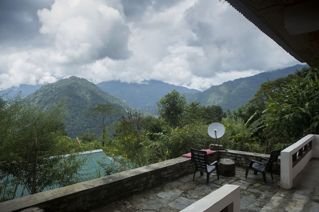 seating outside the rooms