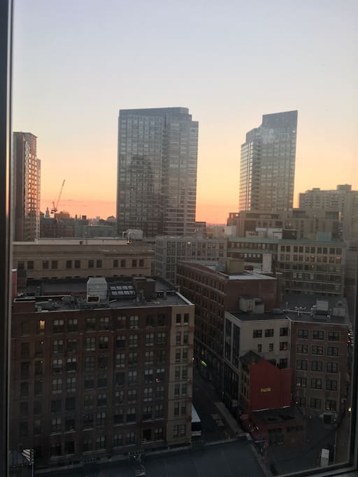 Sunset from our apartment