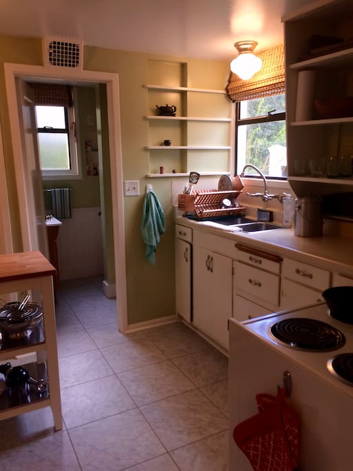 Nice-sized kitchen has great working spaces