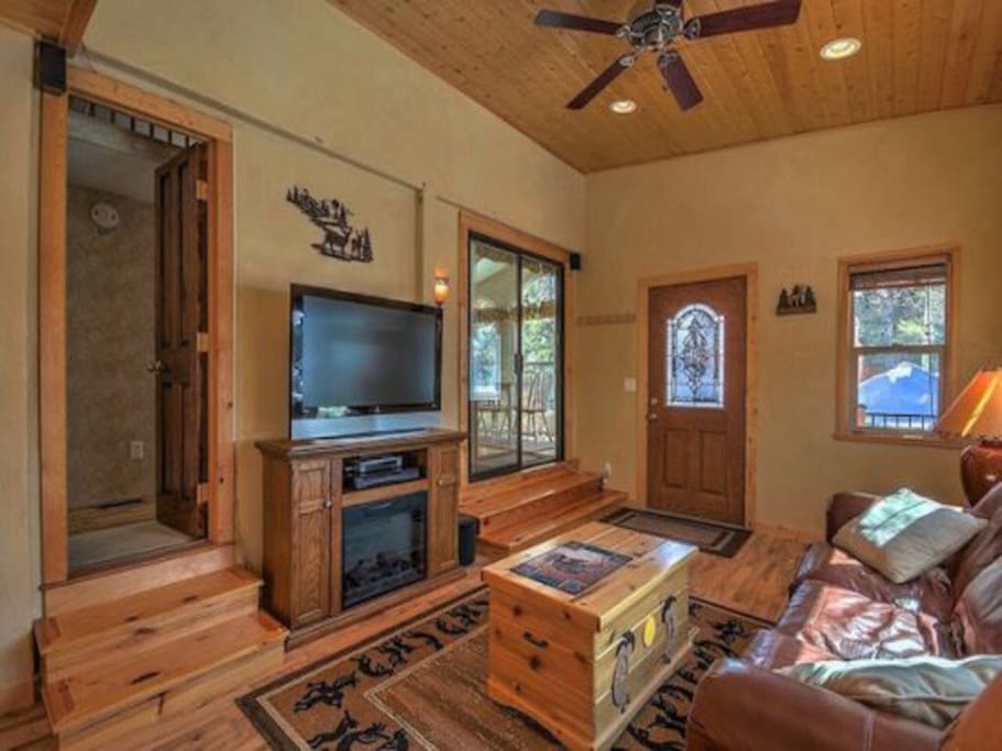 Family Entertainment with Television and Sofa in Colorado Room