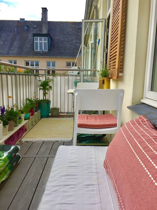 Couch on the balcony
