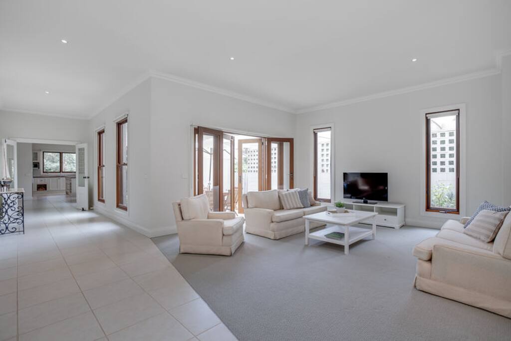 Formal lounge and family room