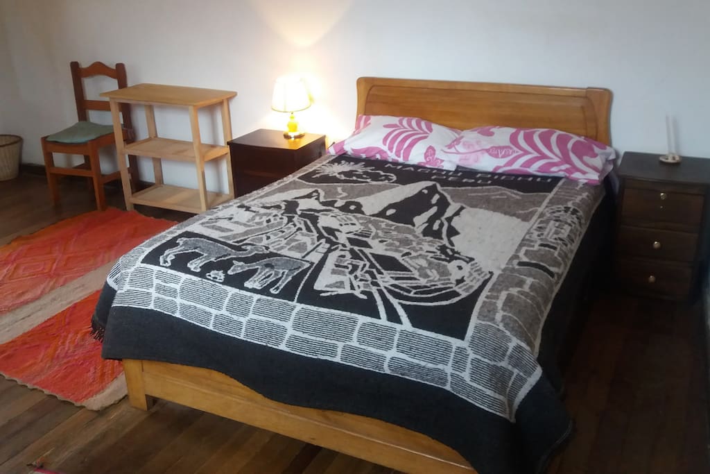 High quality mattress and warm wool blankets.