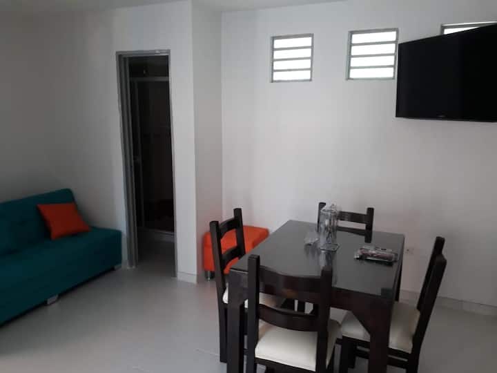 Living/Dining room and bathroom access