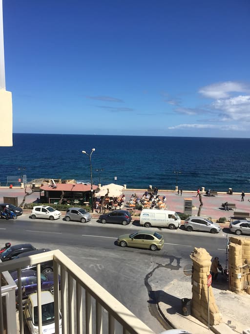 Sea view from balcony
