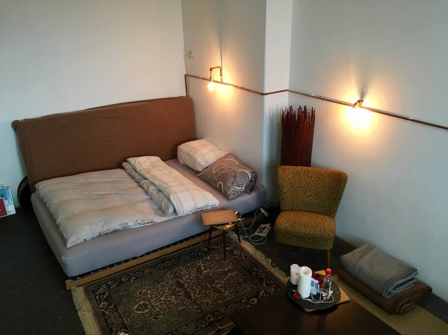 the cozy bed + extra mattress