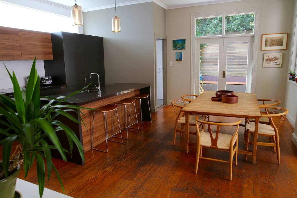 Kitchen and dining area