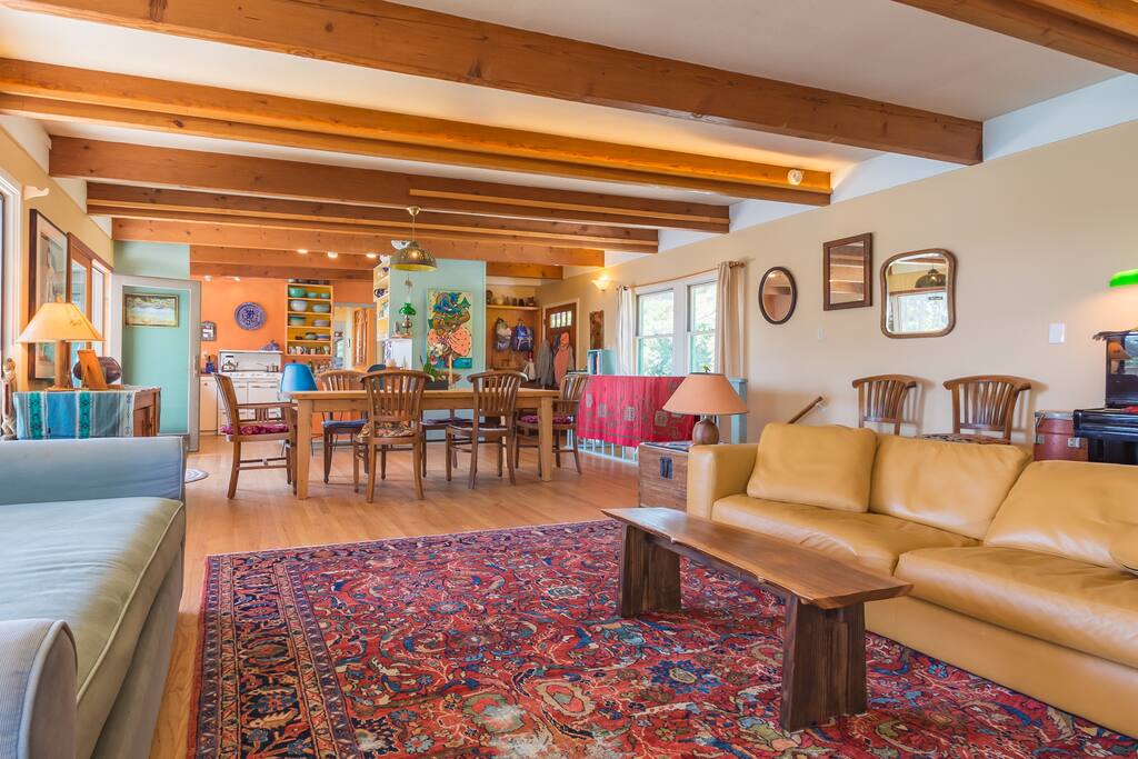 Huge sunlit living room
