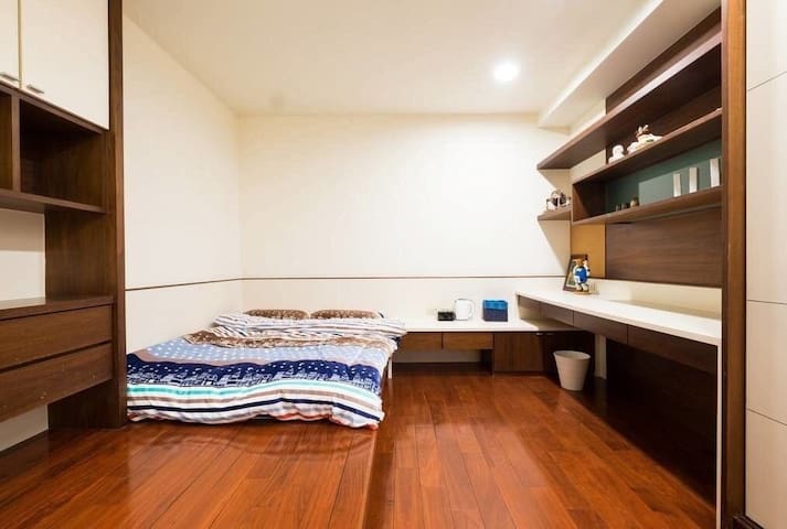 ♡Happy Hao picks the second floor warm and warm double room with parking space kitchen wifi