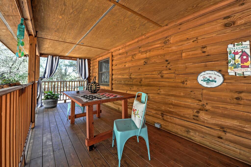 Look forward to sipping your morning coffee on the spacious covered porch.