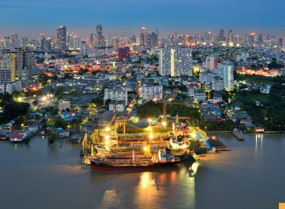 Bangkok view taken photo from skylounge