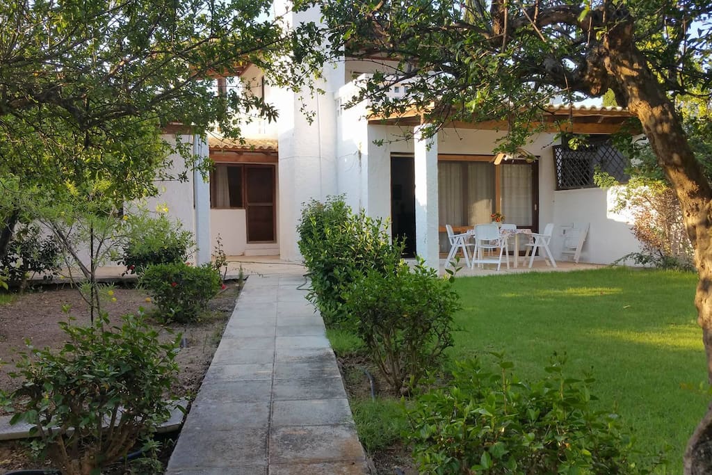 Garden path towards the house