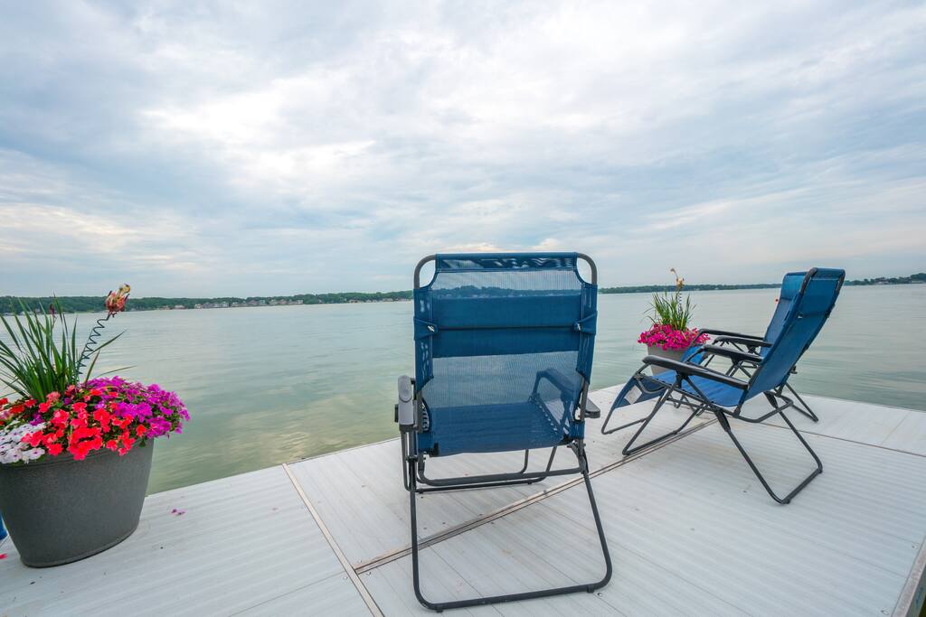 View from private dock