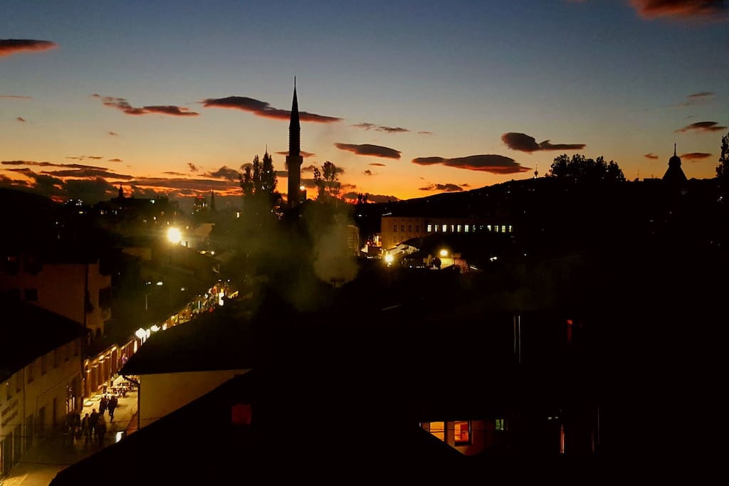 Living room view, old town.