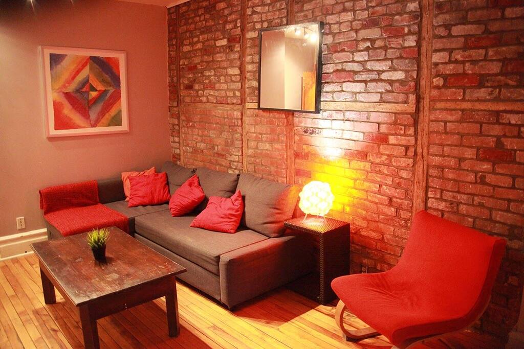 Spacious chilling space.