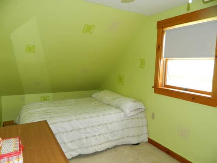 1. Bedroom with one double bed.