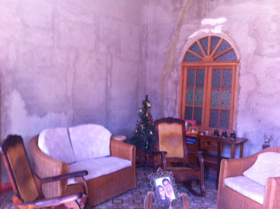 The living room you come into when you enter from the street