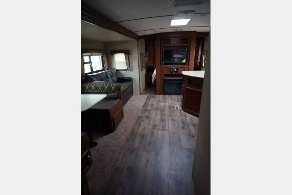 Living space with Kitchen booth