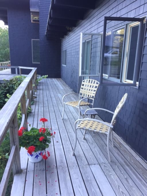 Deck off the bedroom