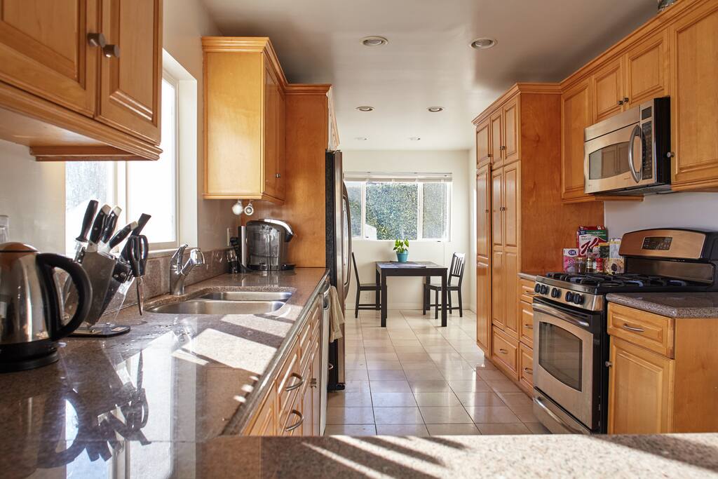 Feel free to use our kitchen and new appliances