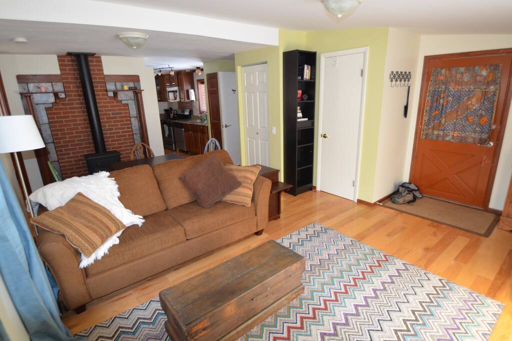 Lots of natural light throughout.