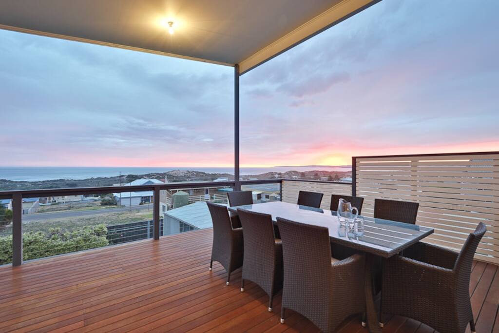 Stunning sunset views from the upper deck