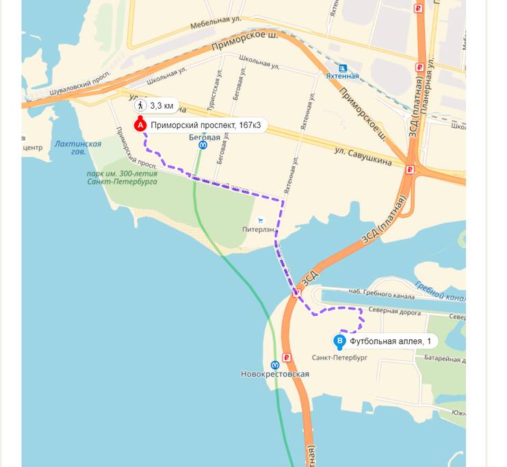 Однокомнатная квартира 35,1 кв.м. расположена на 2 этаже 12- этажного дома в Приморском районе Санкт-Петербурга, на выезде в Курортный район