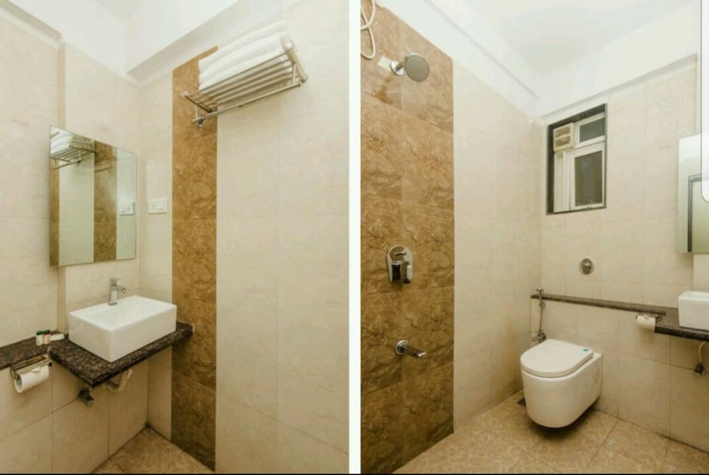 Shared washroom with another room