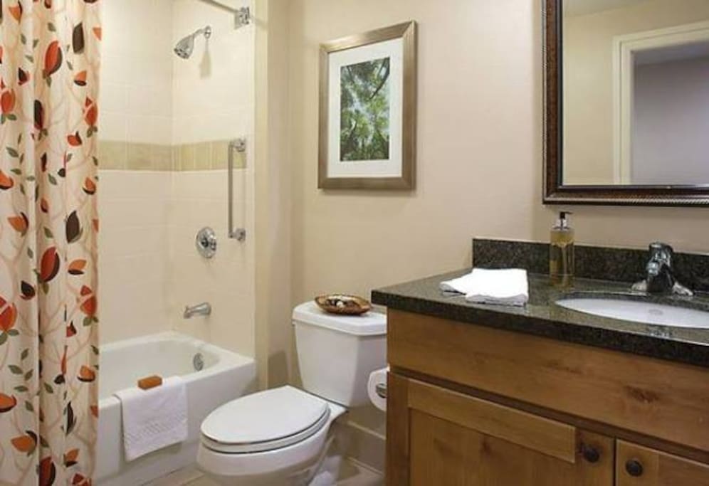 Bathtub with shower