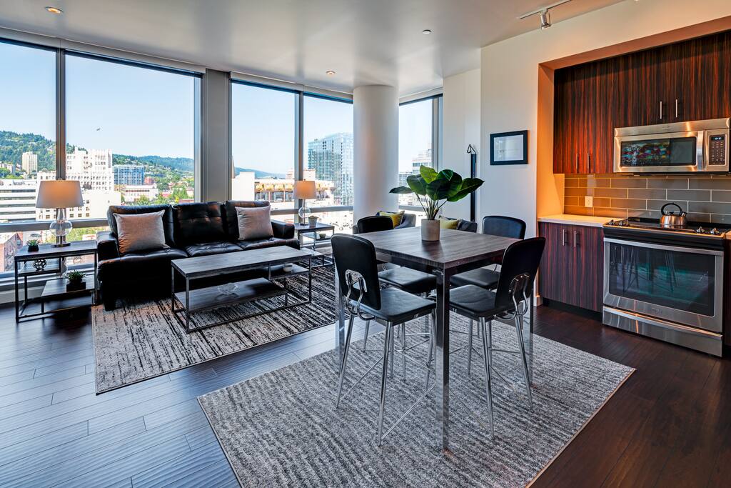 Living Area at Park Avenue West by Stay Alfred
