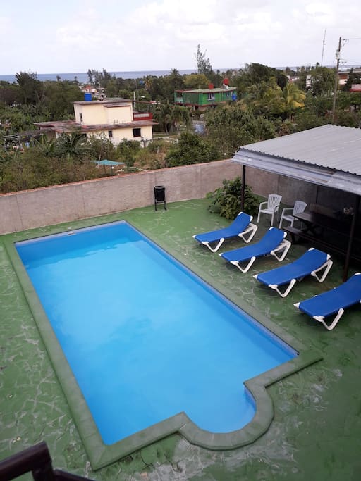 área de piscina