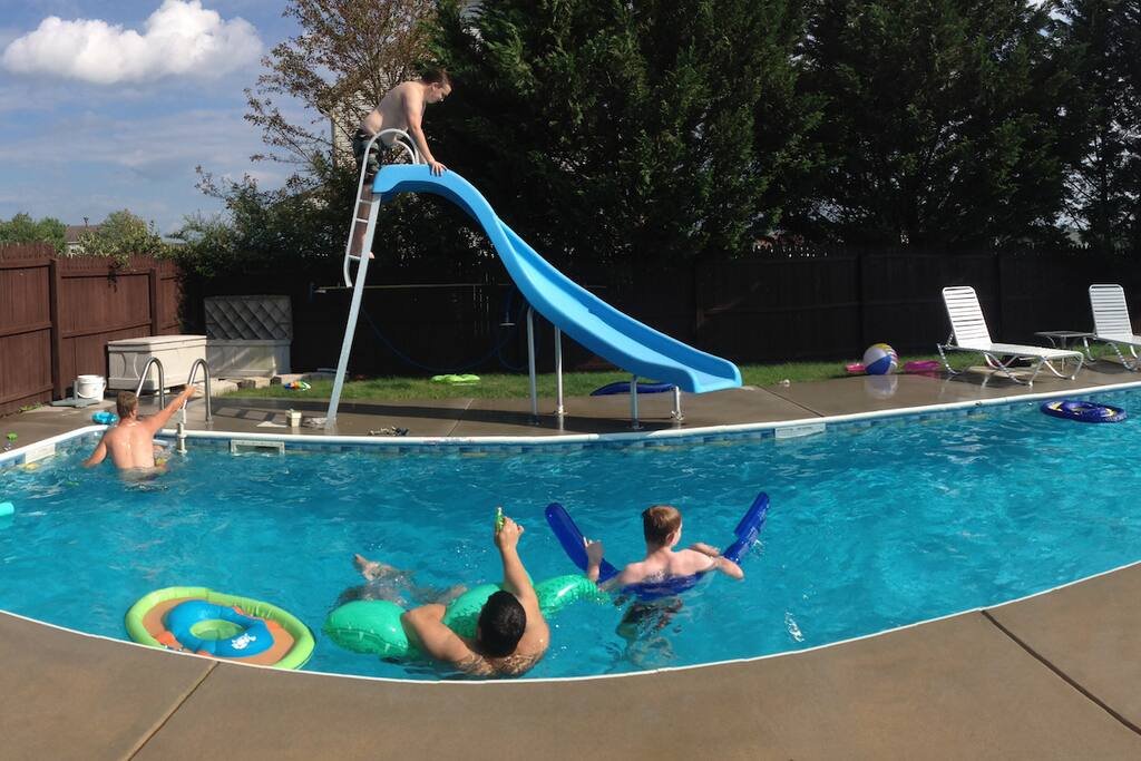 The pool yard