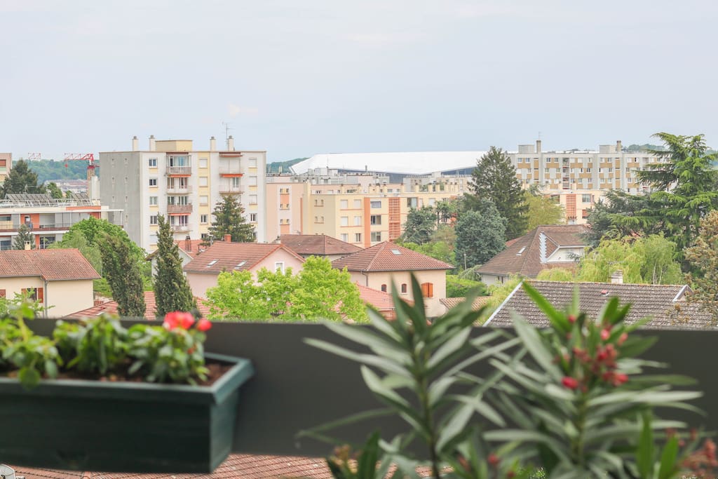 vue du stade de mon balcon