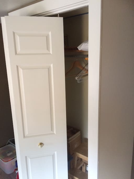 Ample closet space