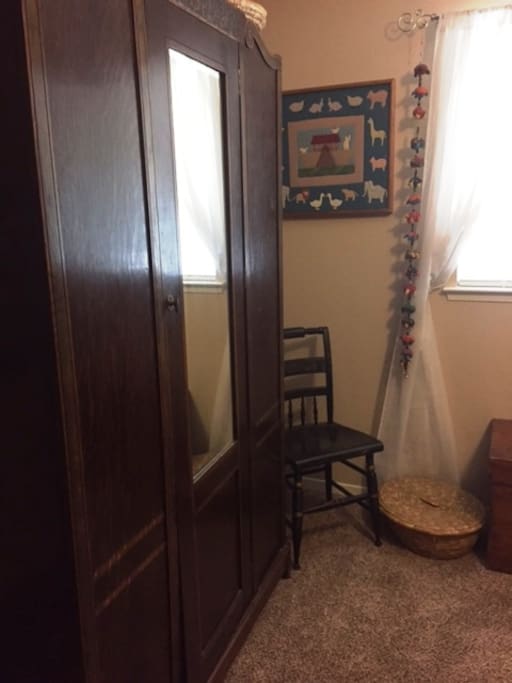 Large Antique Closet for Hanging Clothes