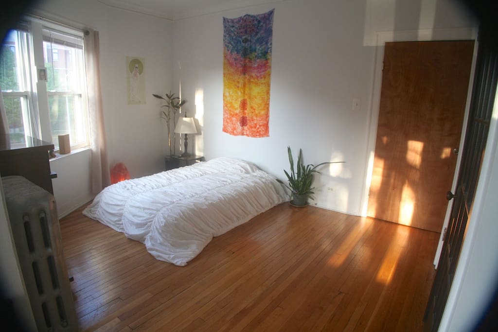 Sunny, corner bedroom