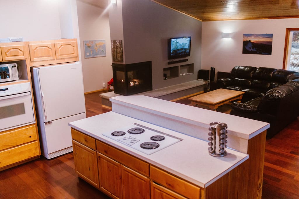 Enjoy our spacious, fully-equipped kitchen with an open floor plan!