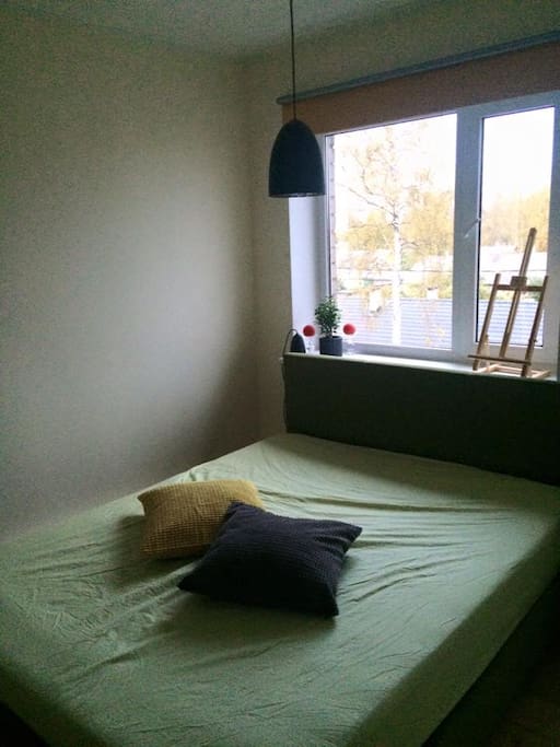 Small bedroom with a closet
