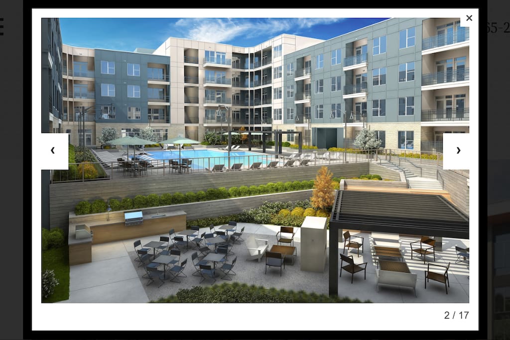Pool and outside patio area