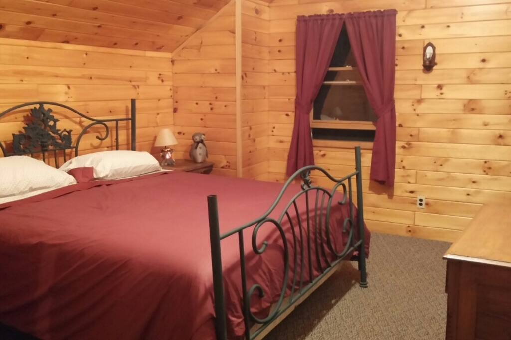 Master bedroom with king size bed