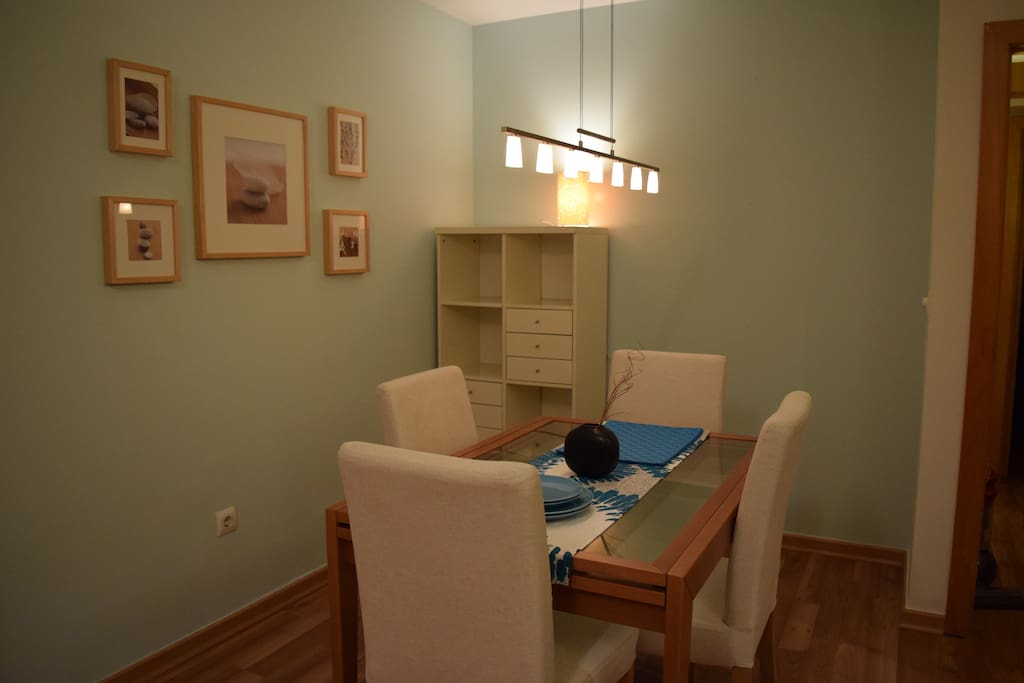 Dining area in the living room