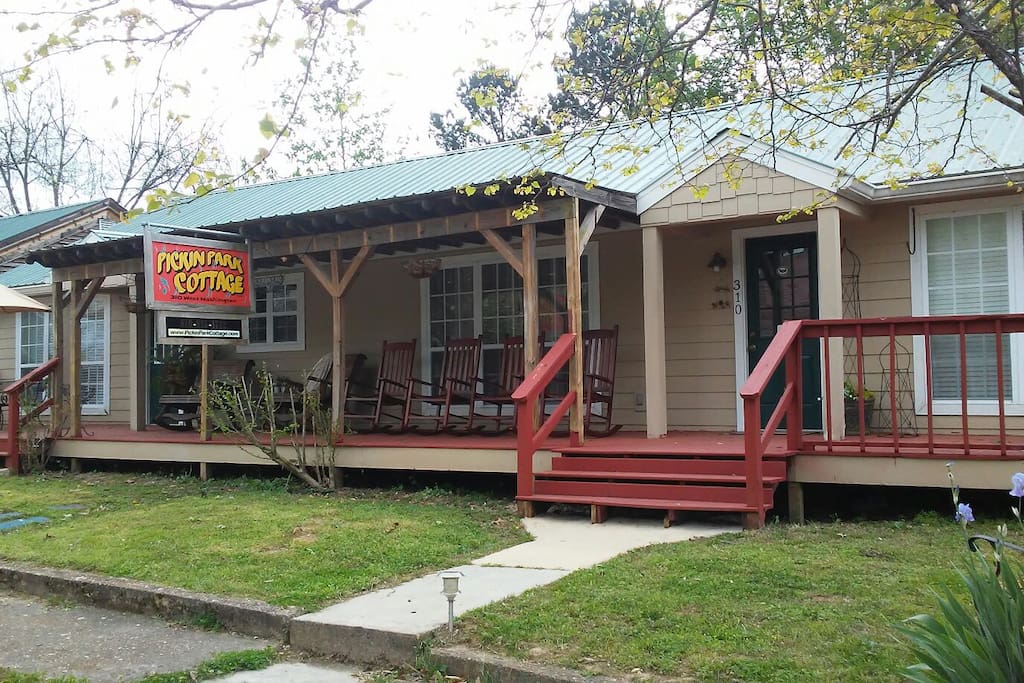 Front entrance. Extra parking in backyard