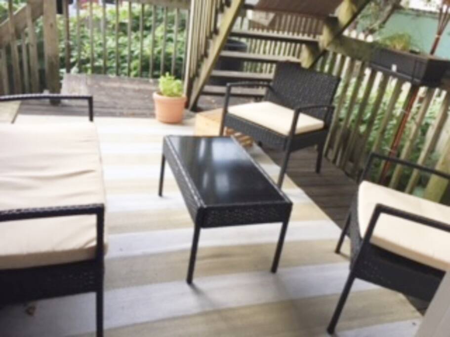 Terrasse privée ensoleillée