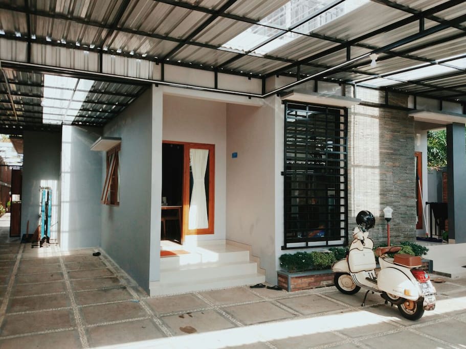the front door