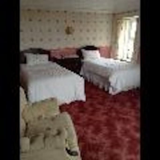 Two twin bedded rooms full en suite from £80.00 per room per night.