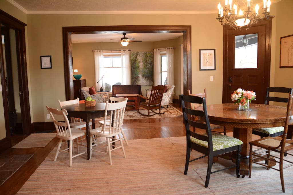 Our dining room - we can add a table that seats 8-10 or two tables that will accommodate 20