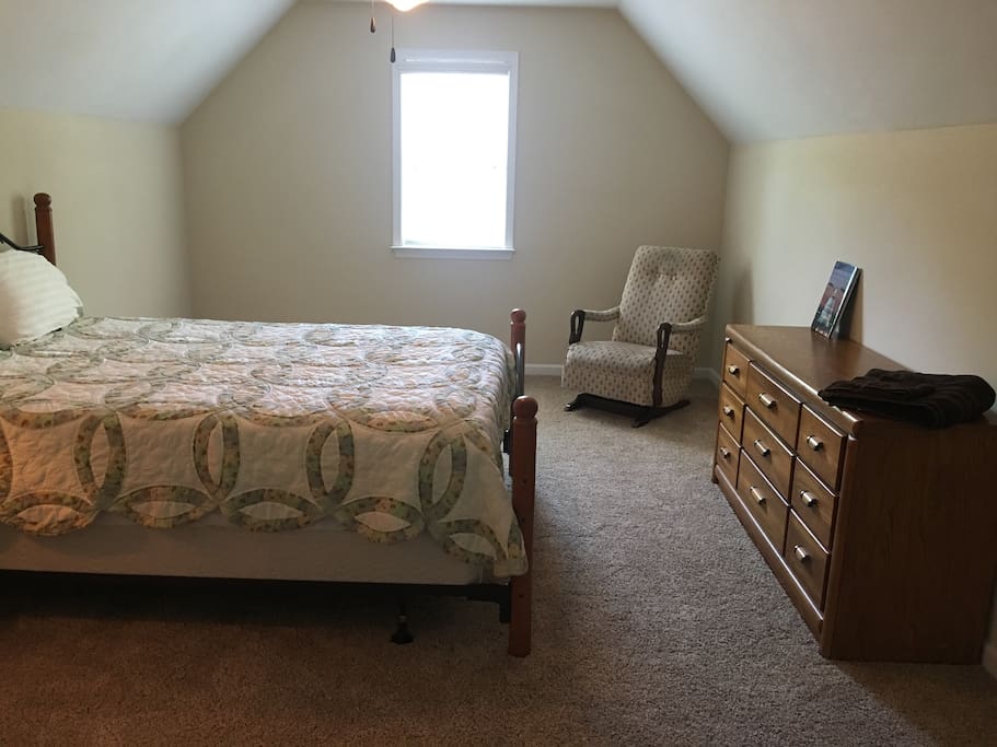 Private Bedroom w/Queen Bed and Rocking Chair