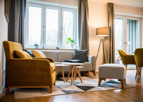 Leistungsstarkes Airbnb: "Breiter Luzin" first floor apartment with balcony in Mecklenburgische Seenplatte